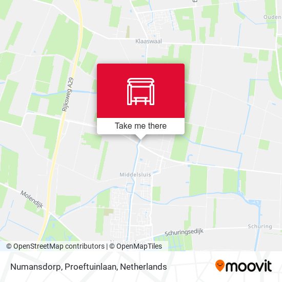 Numansdorp, Proeftuinlaan map