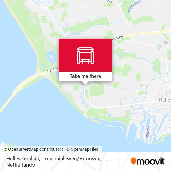 Hellevoetsluis, Provincialeweg / Voorweg map