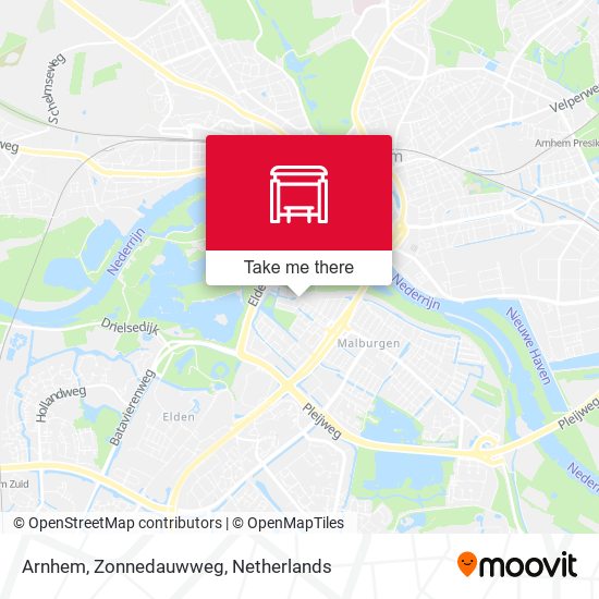 Arnhem, Zonnedauwweg map