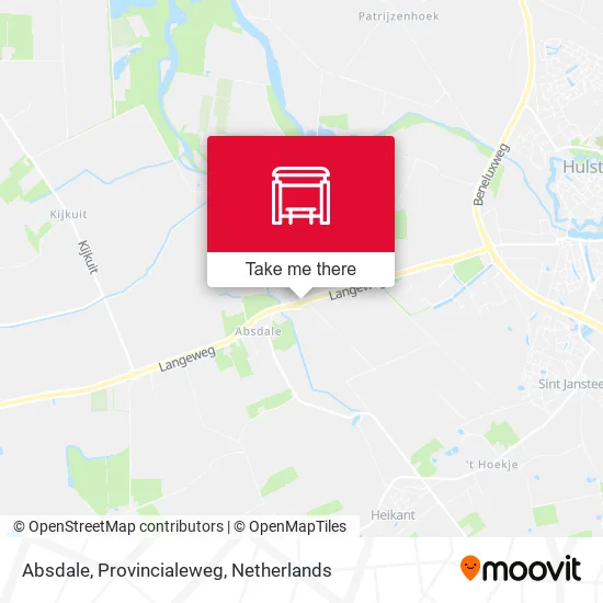 Absdale, Provincialeweg map