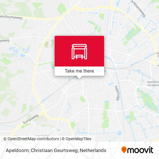 Apeldoorn, Christiaan Geurtsweg Karte