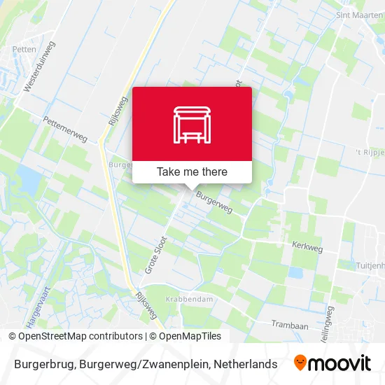 Burgerbrug, Burgerweg / Zwanenplein map
