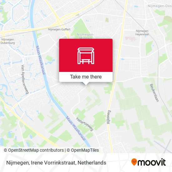 Nijmegen, Irene Vorrinkstraat map