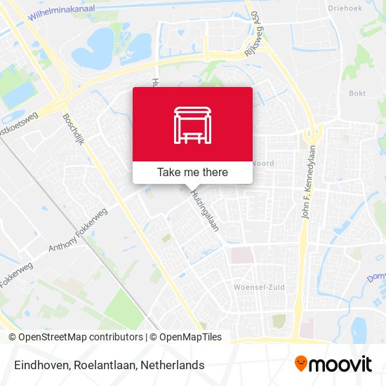 Eindhoven, Roelantlaan Karte