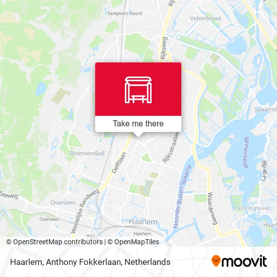 Haarlem, Anthony Fokkerlaan map