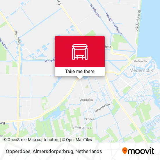 Opperdoes, Almersdorperbrug map