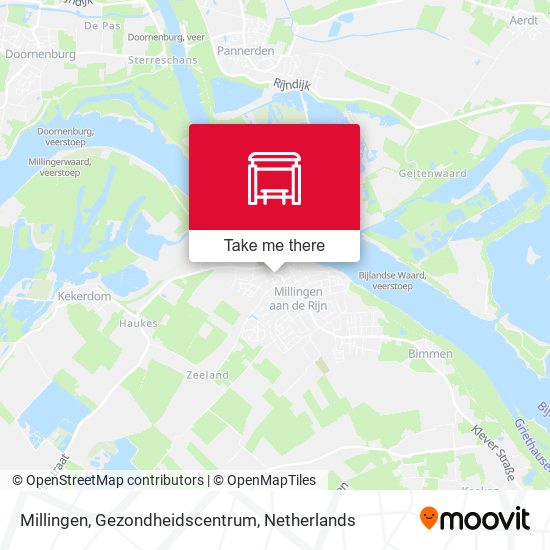 Millingen, Gezondheidscentrum map