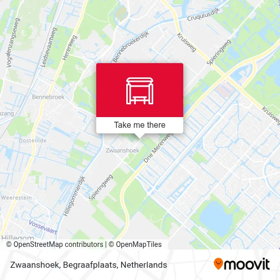 Zwaanshoek, Begraafplaats map