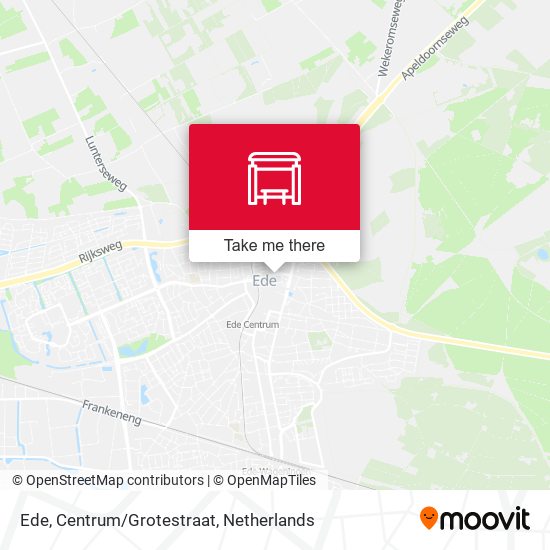 Ede, Centrum/Grotestraat map