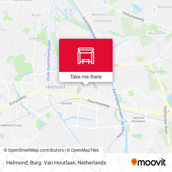 Helmond, Burg. Van Houtlaan map