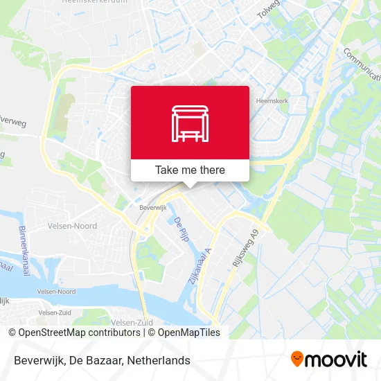Beverwijk, De Bazaar map