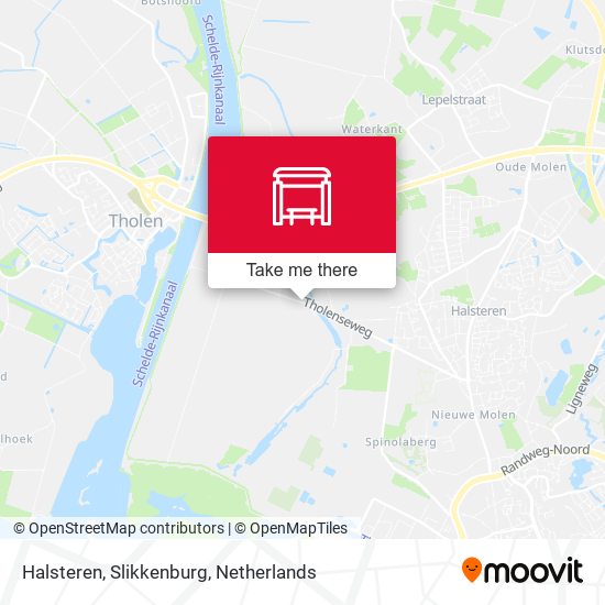 Halsteren, Slikkenburg map