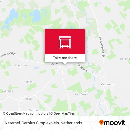 Netersel, Carolus Simplexplein map
