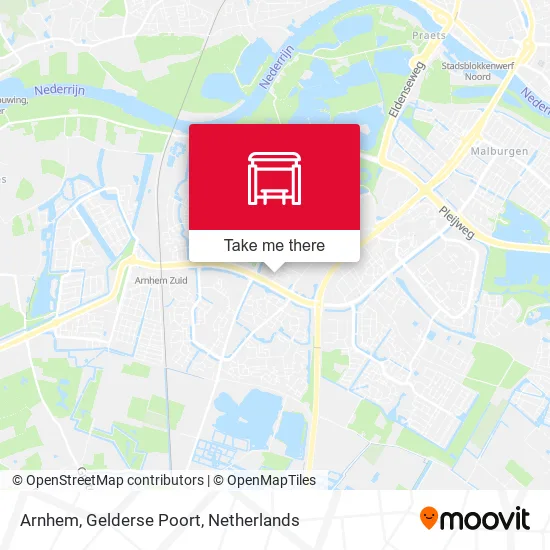 Arnhem, Gelderse Poort map
