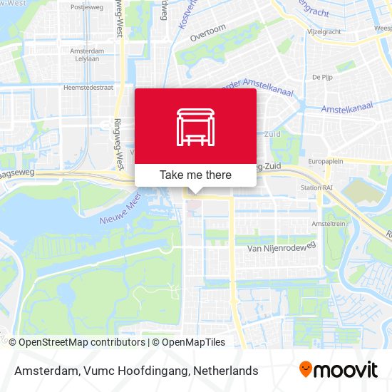 Amsterdam, Vumc Hoofdingang map