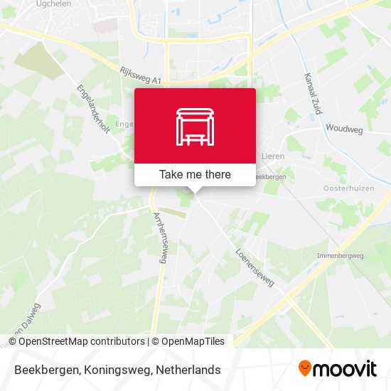 Beekbergen, Koningsweg map
