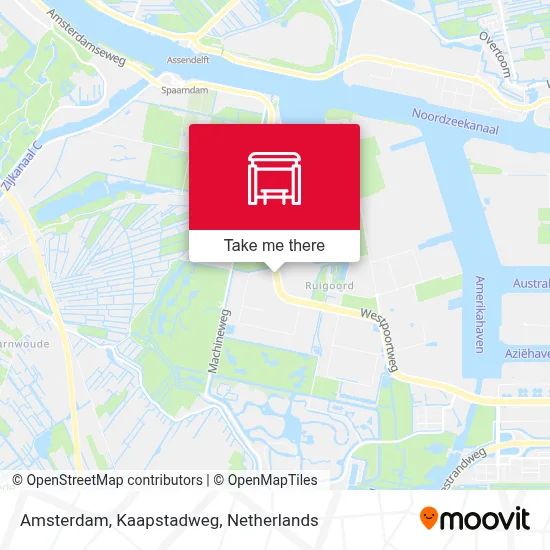 Amsterdam, Kaapstadweg map