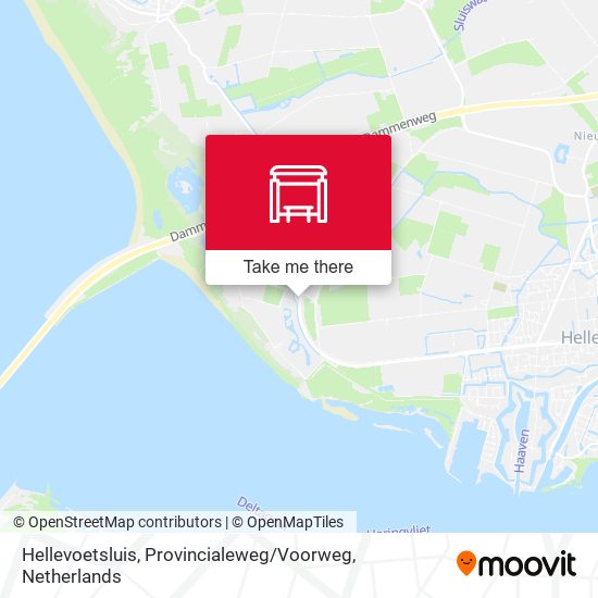 Hellevoetsluis, Provincialeweg / Voorweg map