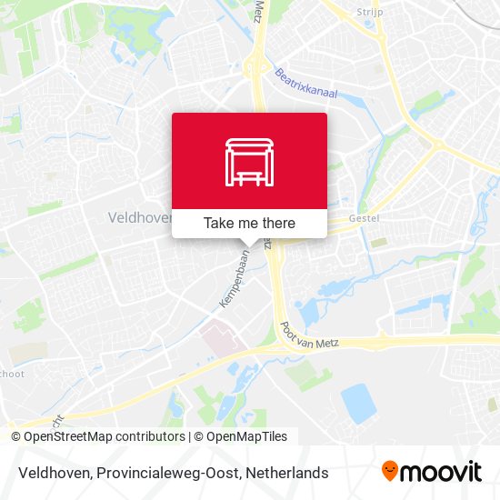 Veldhoven, Provincialeweg-Oost map
