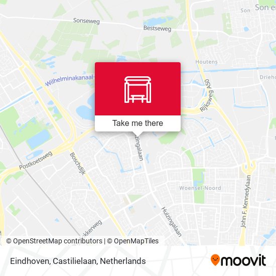 Eindhoven, Castilielaan map