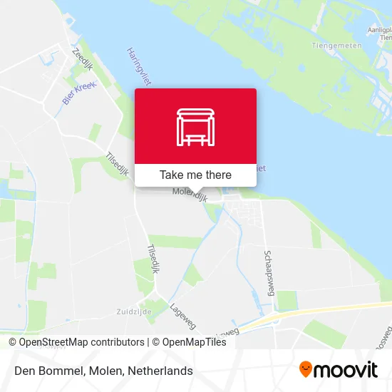 Den Bommel, Molen map