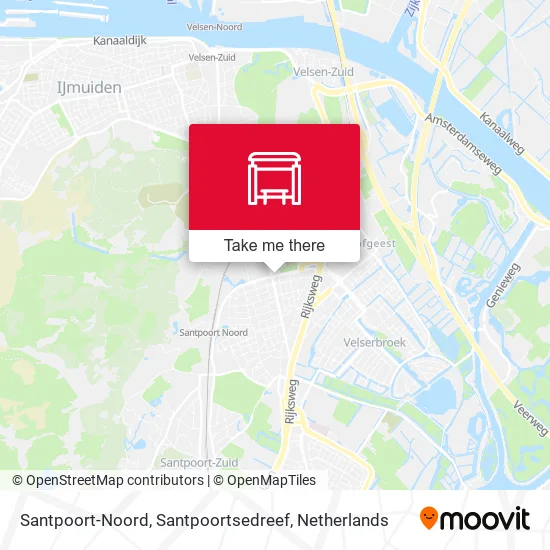 Santpoort-Noord, Santpoortsedreef map