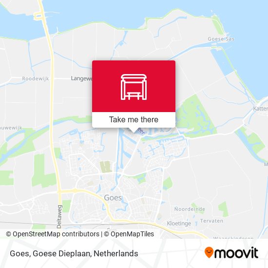Goes, Goese Dieplaan map