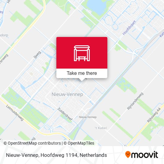 Nieuw-Vennep, Hoofdweg 1194 map