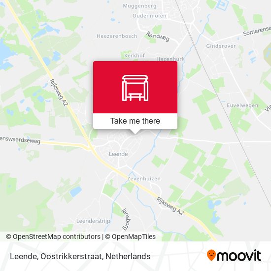 Leende, Oostrikkerstraat map
