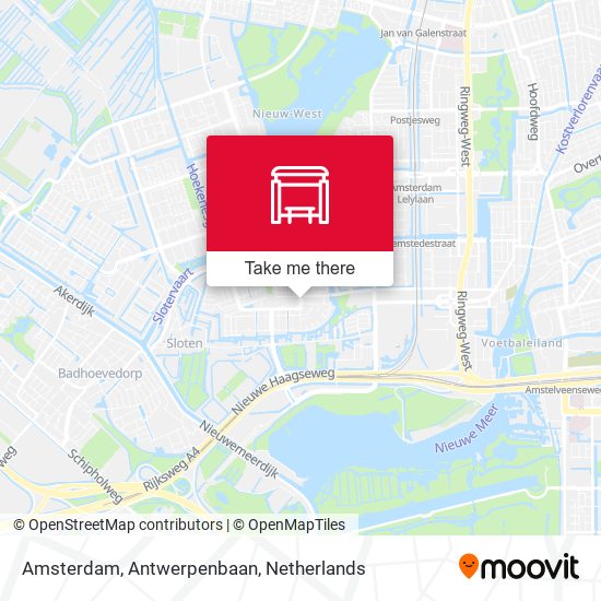 Amsterdam, Antwerpenbaan Karte