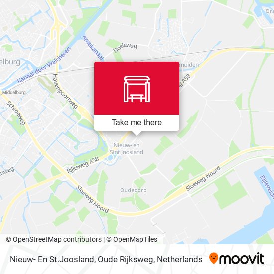 Nieuw- En St.Joosland, Oude Rijksweg map