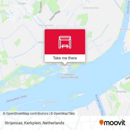 Strijensas, Kerkplein map