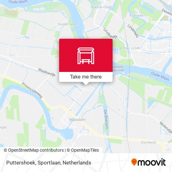 Puttershoek, Sportlaan map