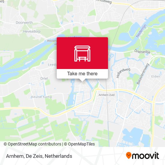 Arnhem, De Zeis map