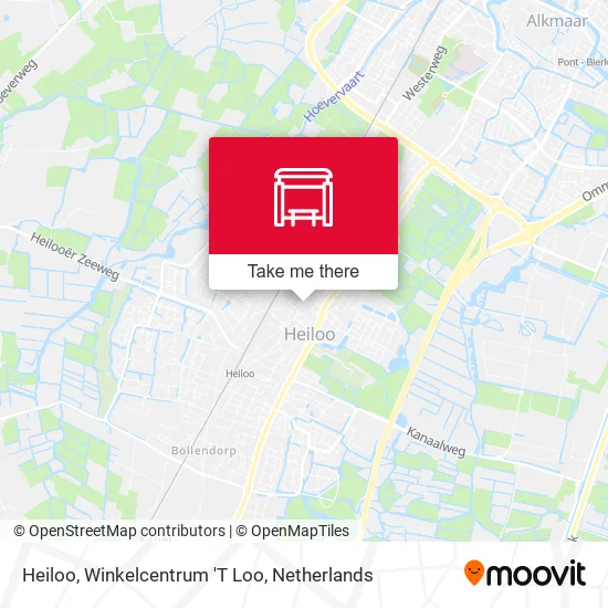 Heiloo, Winkelcentrum 'T Loo map
