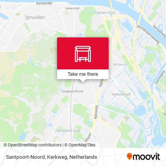 Santpoort-Noord, Kerkweg map