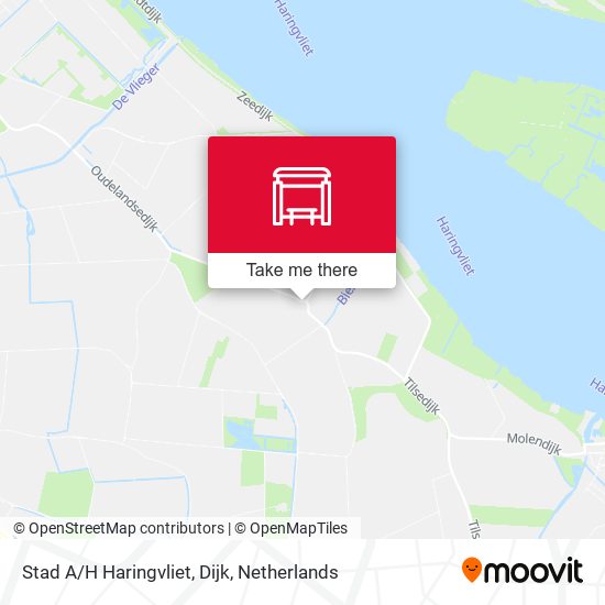 Stad A/H Haringvliet, Dijk map