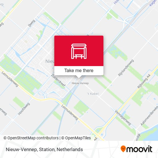 Nieuw-Vennep, Station map