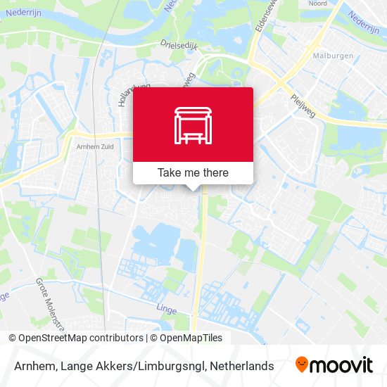 Arnhem, Lange Akkers / Limburgsngl map