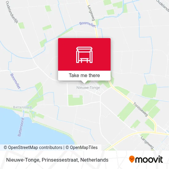 Nieuwe-Tonge, Prinsessestraat map