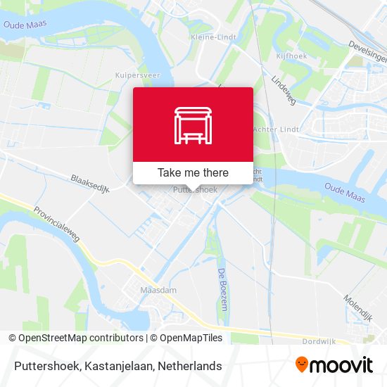 Puttershoek, Kastanjelaan map