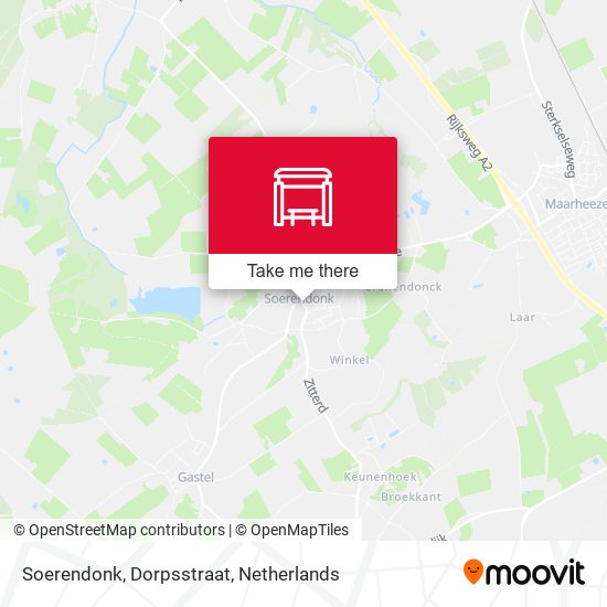 Soerendonk, Dorpsstraat map
