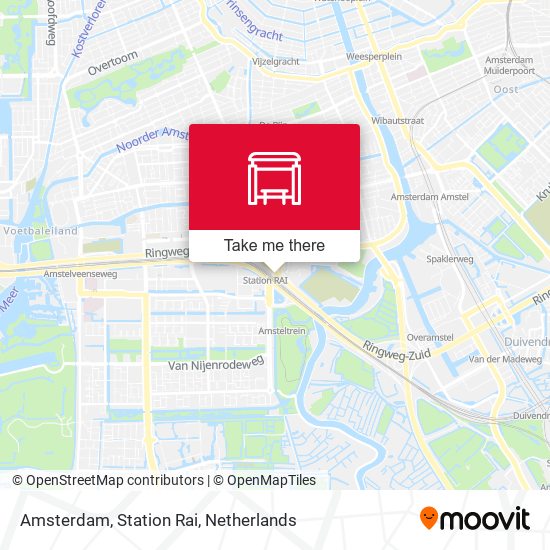 Amsterdam, Station Rai map