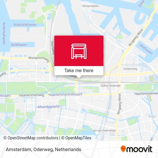 Amsterdam, Oderweg map