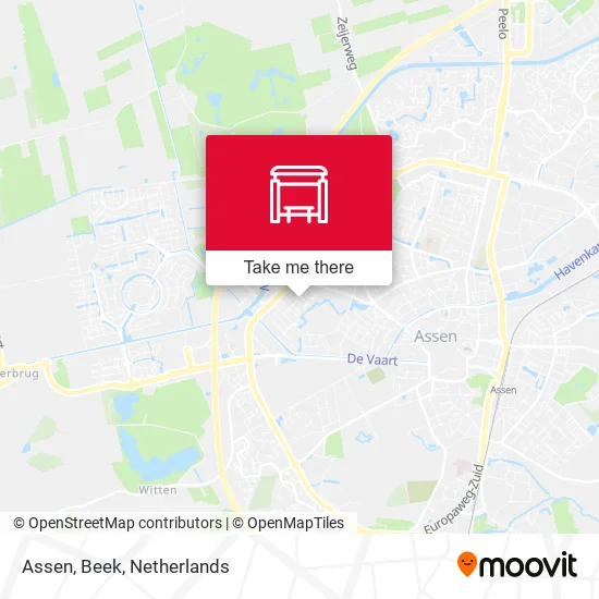 Assen, Beek map
