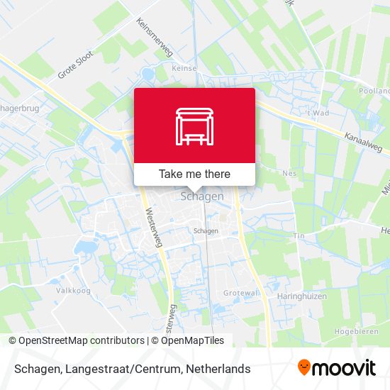 Schagen, Langestraat/Centrum map