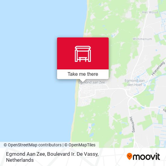 Egmond Aan Zee, Boulevard Ir. De Vassy map