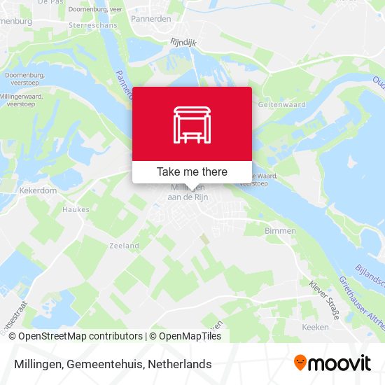 Millingen, Gemeentehuis map