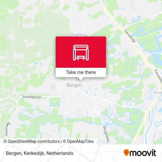 Bergen, Kerkedijk map