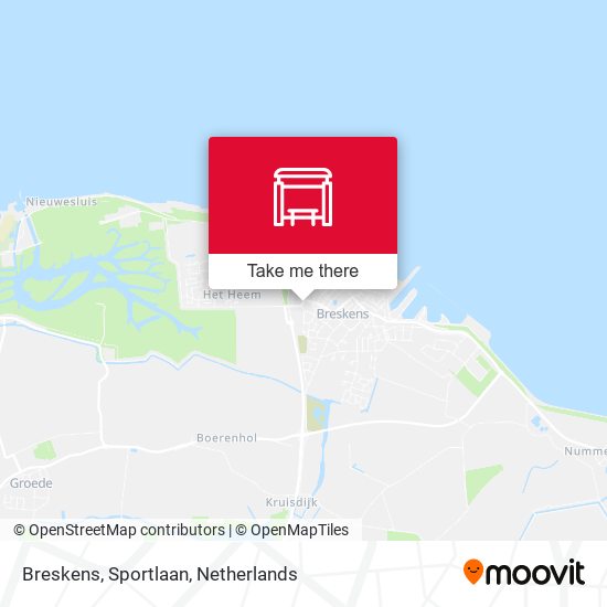 Breskens, Sportlaan map